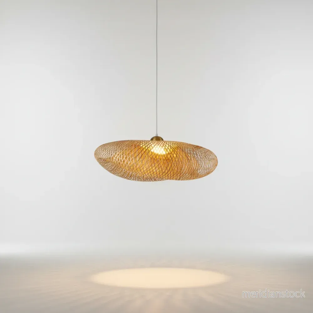 Handvävd Rattan Hänglampa - WovenGlow - Bild 2