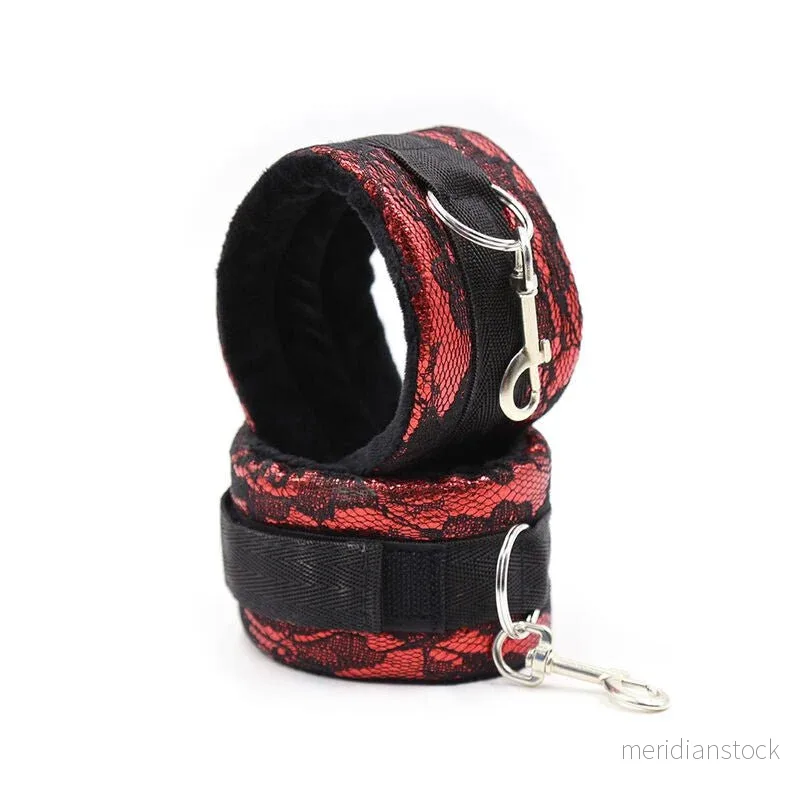 OHMAMA FETISH - VELVET HANDCUFFS WITH NYLON TAPE - Bild 2
