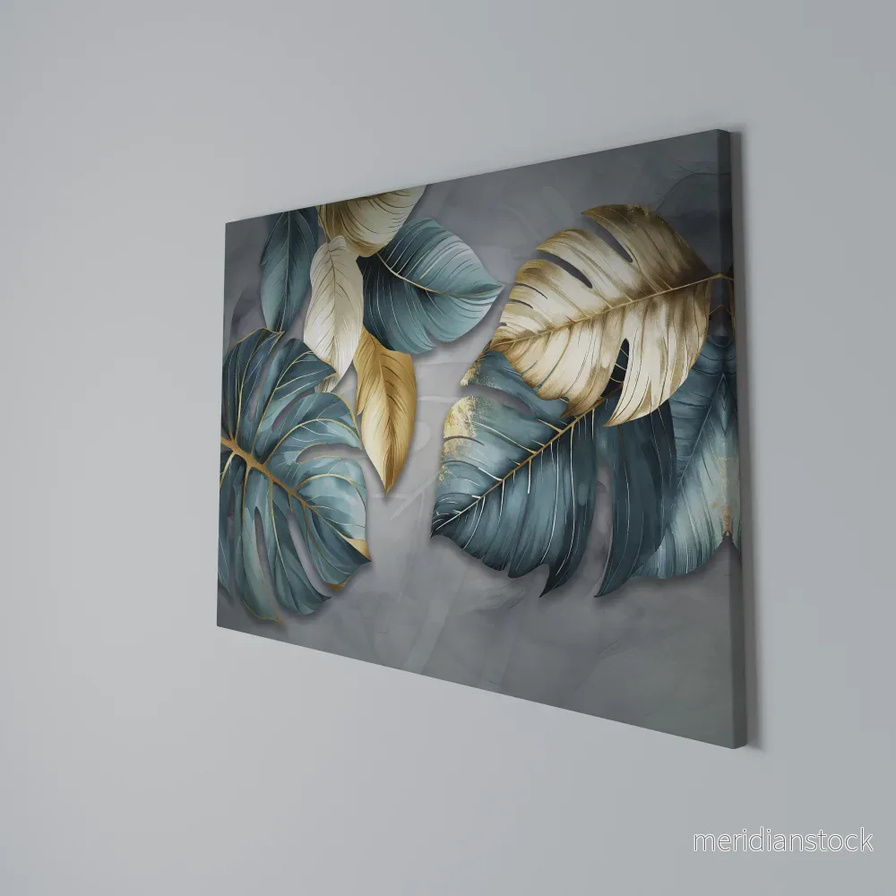 ELEGANCE IN LEAVES Horizontal Canvas Print - Bild 3