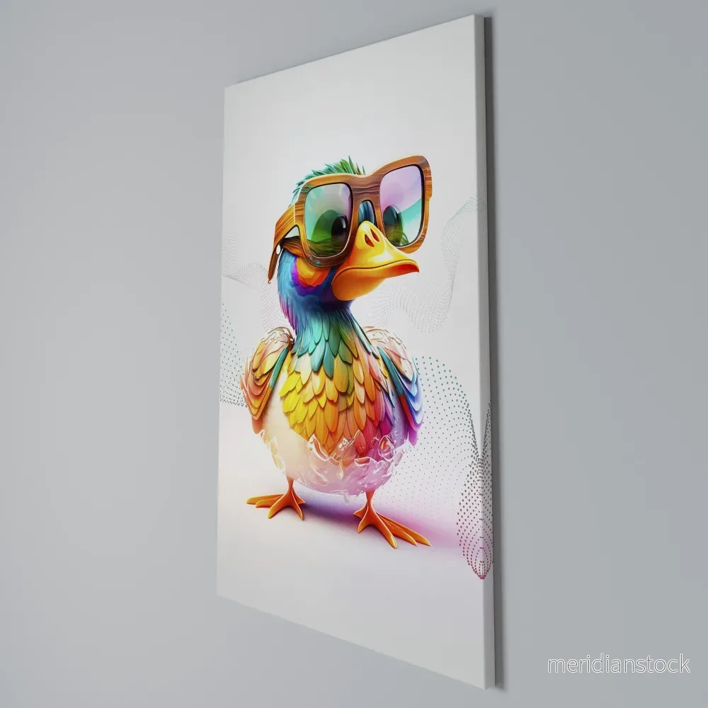 QUACKY FUN Vertical Canvas Print - Bild 3