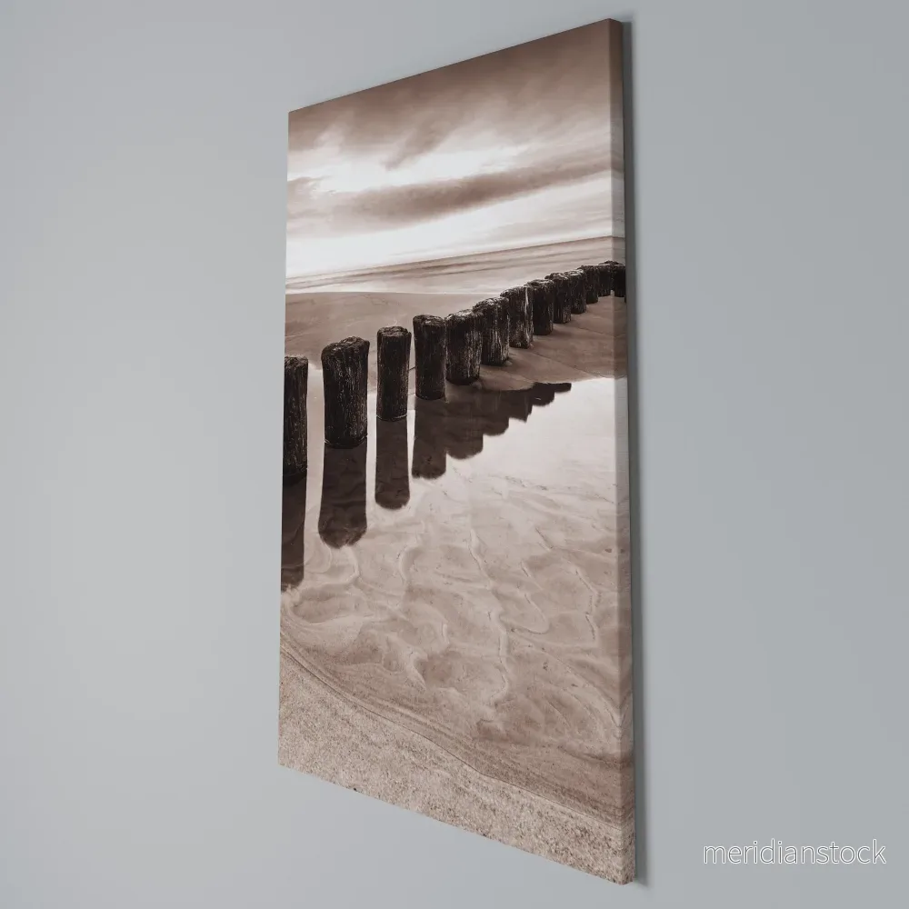 SERENE SHORELINE SEQUENCE Vertical Canvas Print - Bild 3