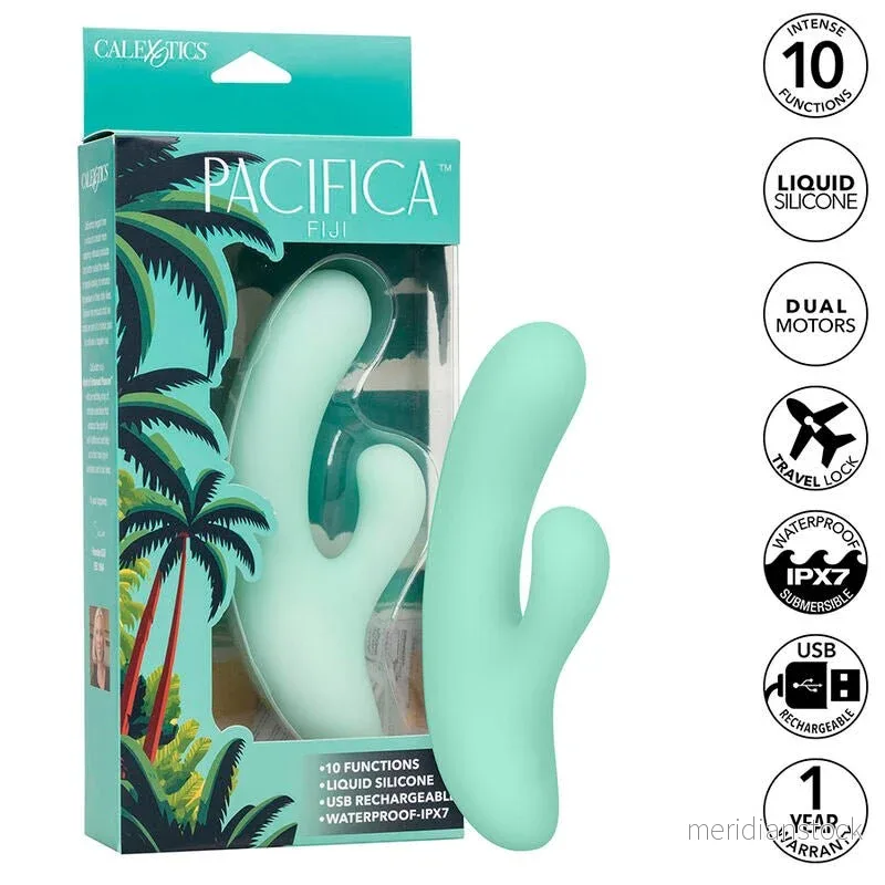 CALEXOTICS - PACIFICA FIJI VIBRATOR & ESTIMULATOR G SPOT 10 VIBRATIONS AQUA - Bild 3