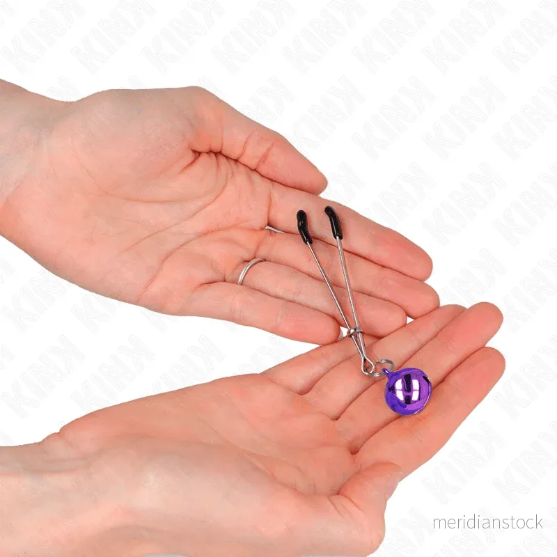 KINK - THIN BELL NIPPLE CLAMPS PURPLE 7 CM - Bild 3
