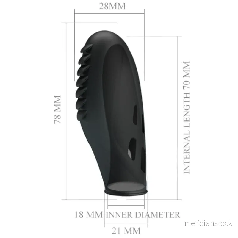 PRETTY LOVE - GILO SILICONE FINGER VIBRATOR BLACK - Bild 2