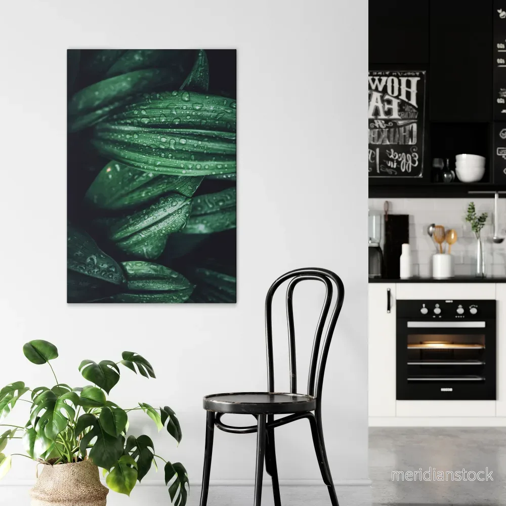 LUSH DROPLET DANCE Vertical Canvas Print