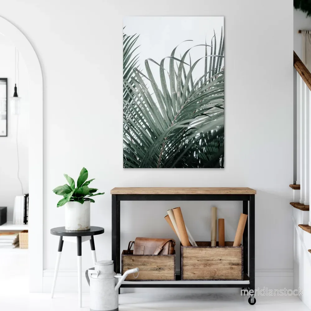 PALM WHISPERS Vertical Canvas Print - Bild 2