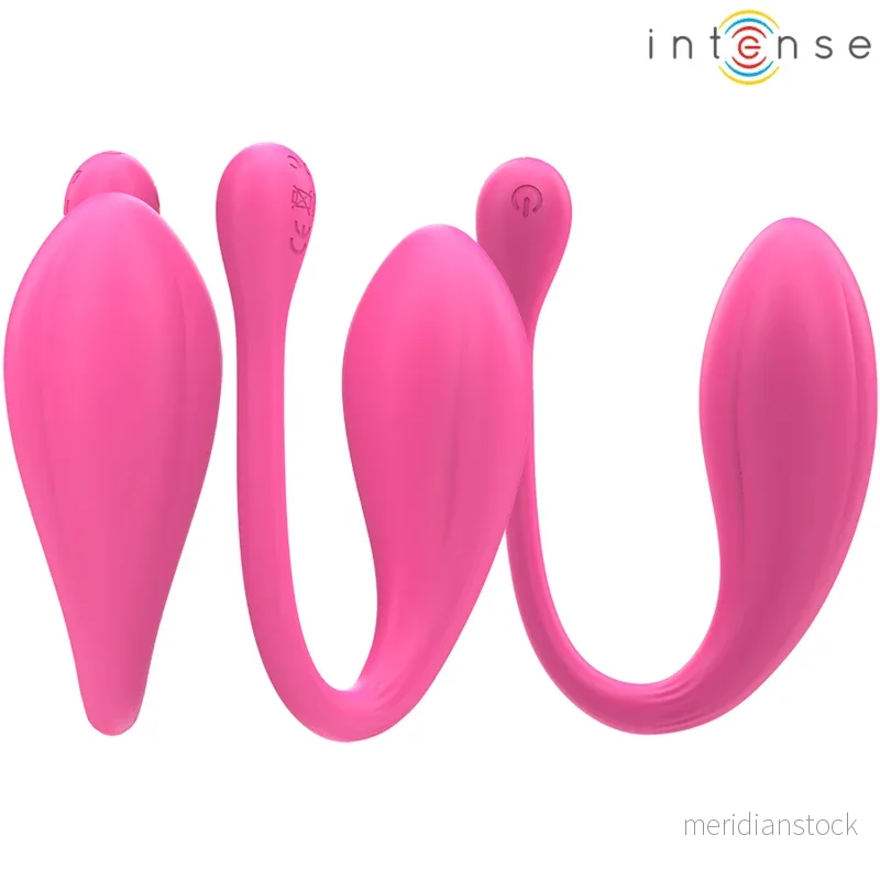 INTENSE - JANICE U VIBRATOR DOUBLE STIMULATION 10 VIBRATIONS PINK REMOTE CONTROL - Bild 2