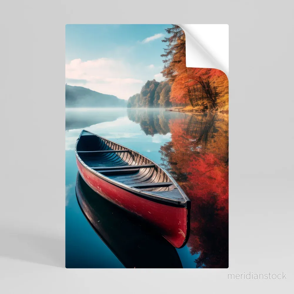 BOAT OF TRANQUILITY Självhäftande Vertikal Poster