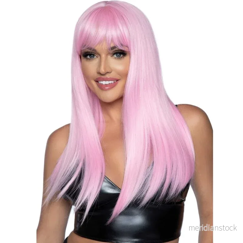 LEG AVENUE - LONG STRAIGHT BANG WIG PINK - Bild 2