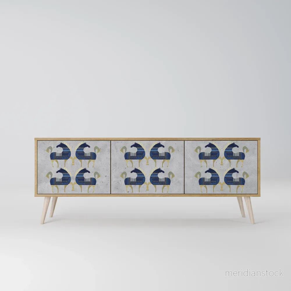 MAJESTIC STEED TV-bänk med 3 dörrar - Bild 2