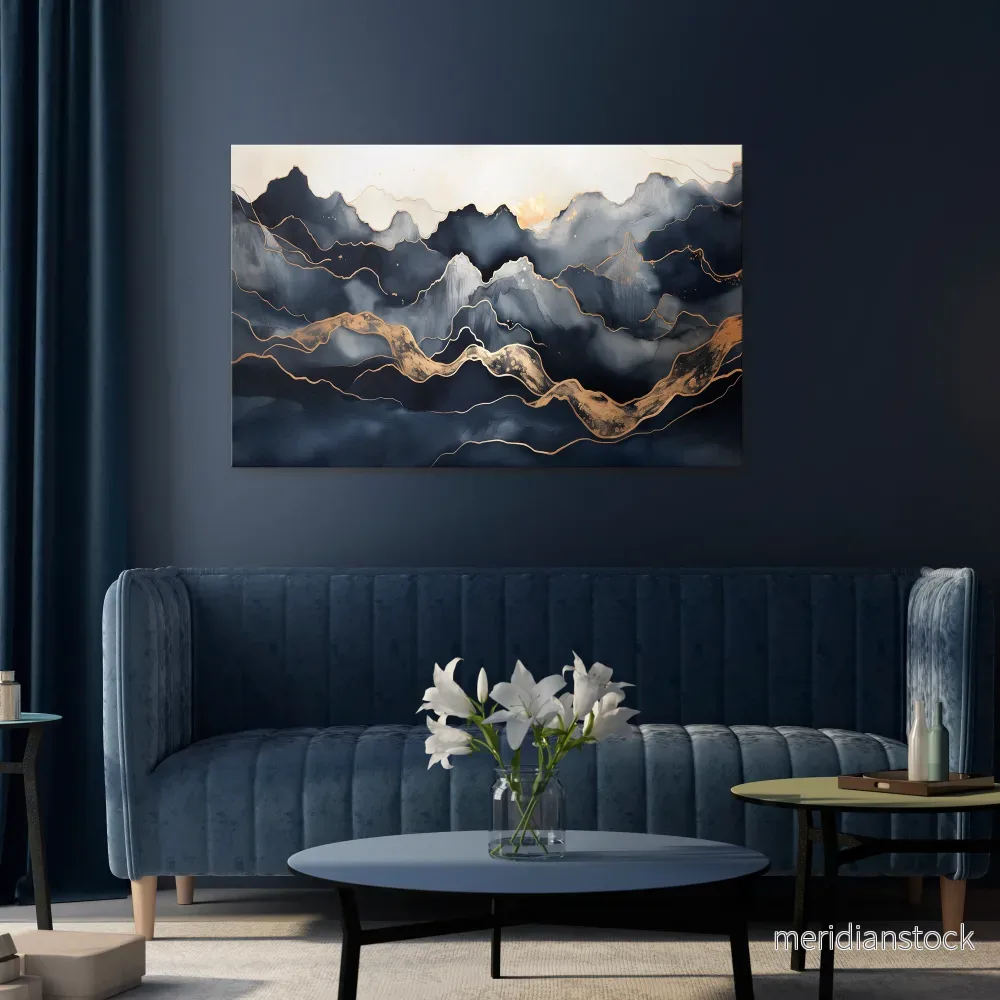 GOLDEN ALPINE BLISS Horizontal Canvas Print GOLDEN ALPINE BLISS Horizontal Canvas Print