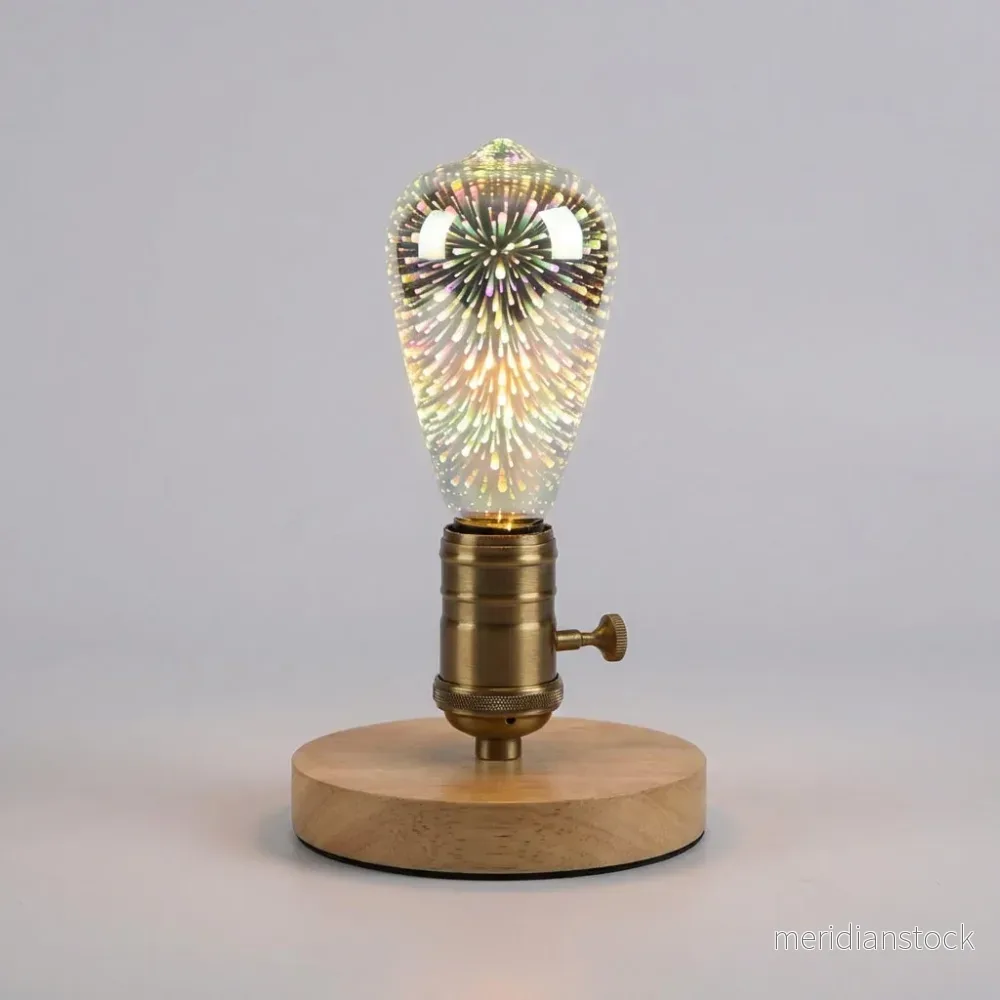 Dekorativ 3D-lågformad glödlampa - Auraflare - Bild 2