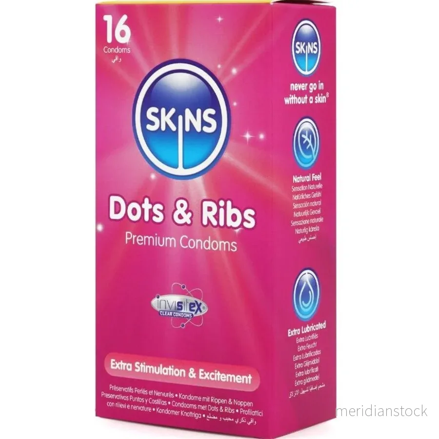SKINS - DOTS & RIBS PREMIUM CONDOMS PACK 16 - Bild 2