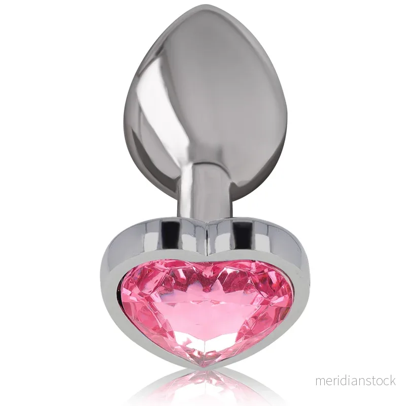 INTENSE - ALUMINUM METAL ANAL PLUG PINK HEART SIZE M - Bild 2