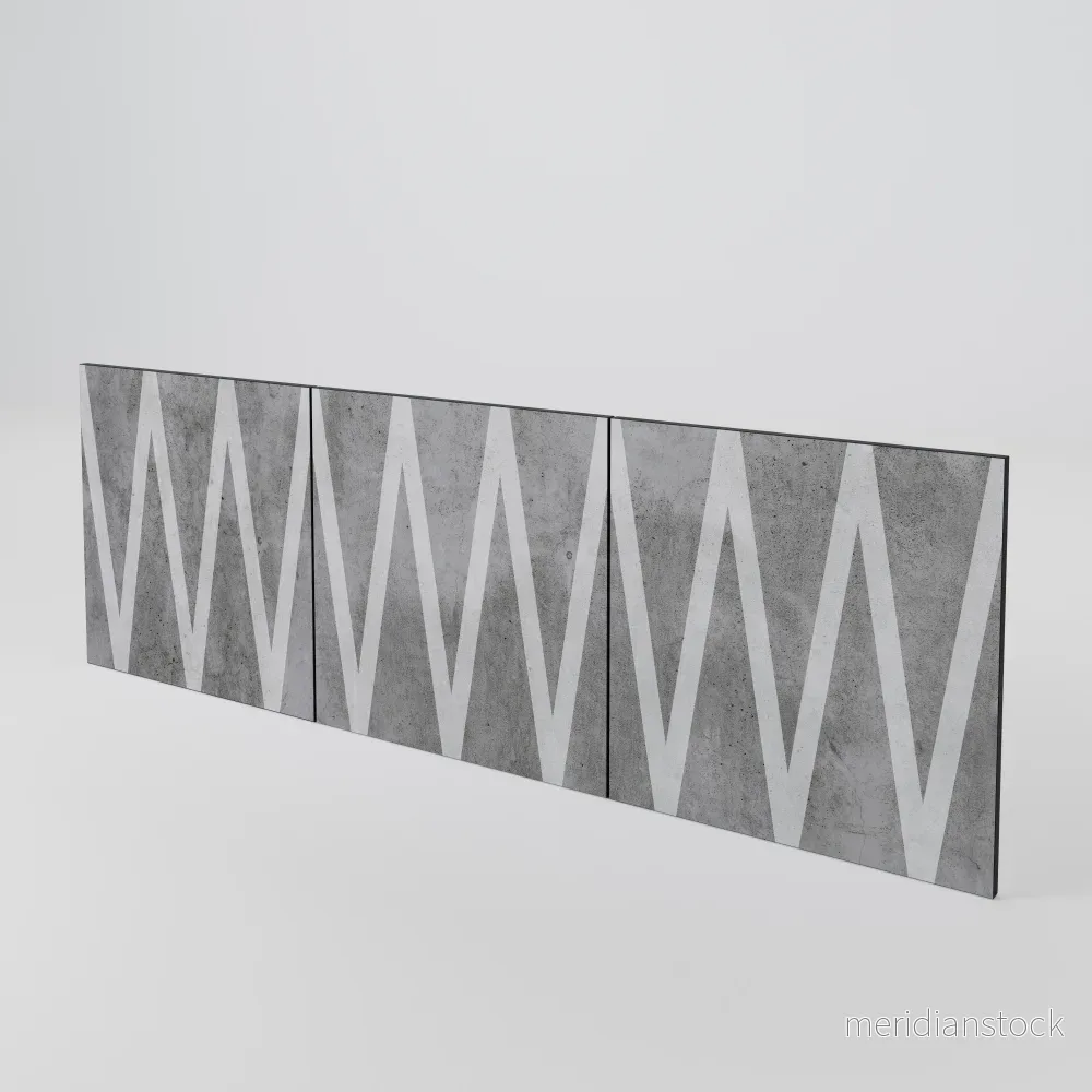 SOLID ZIG ZAG Luckset med 3 dörrar till sideboard - Bild 3