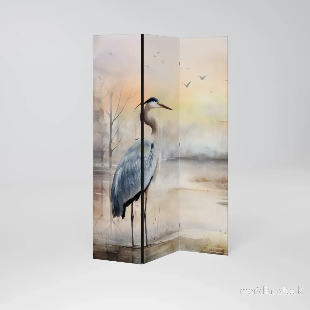 HERON DAYDREAM Dekorativ rumsavdelare – 3 paneler