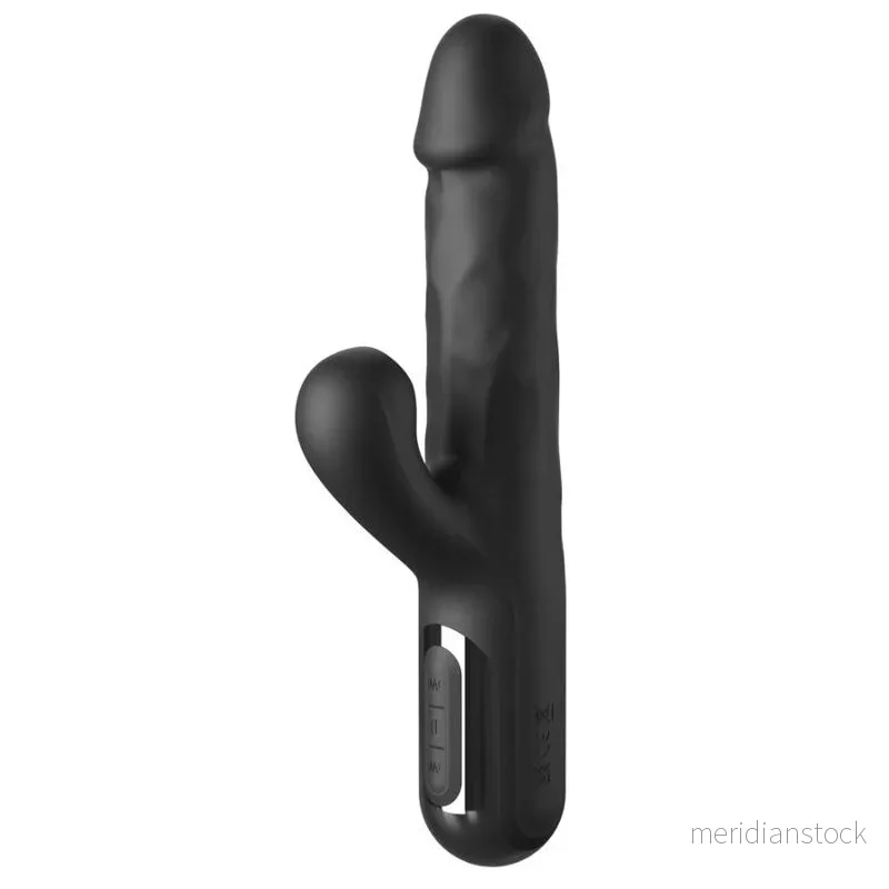 FETISH FANTASY SERIES - SONIX SILICONE THRUSTER RABBIT VIBRATOR BLACK - Bild 2