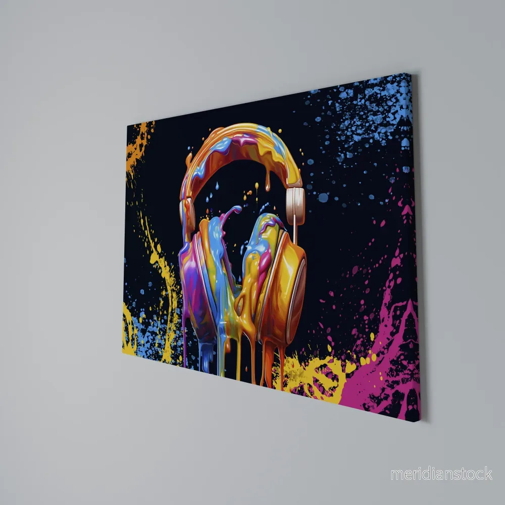 MUSIC IS MY EXTASY Horizontal Canvas Print - Bild 3