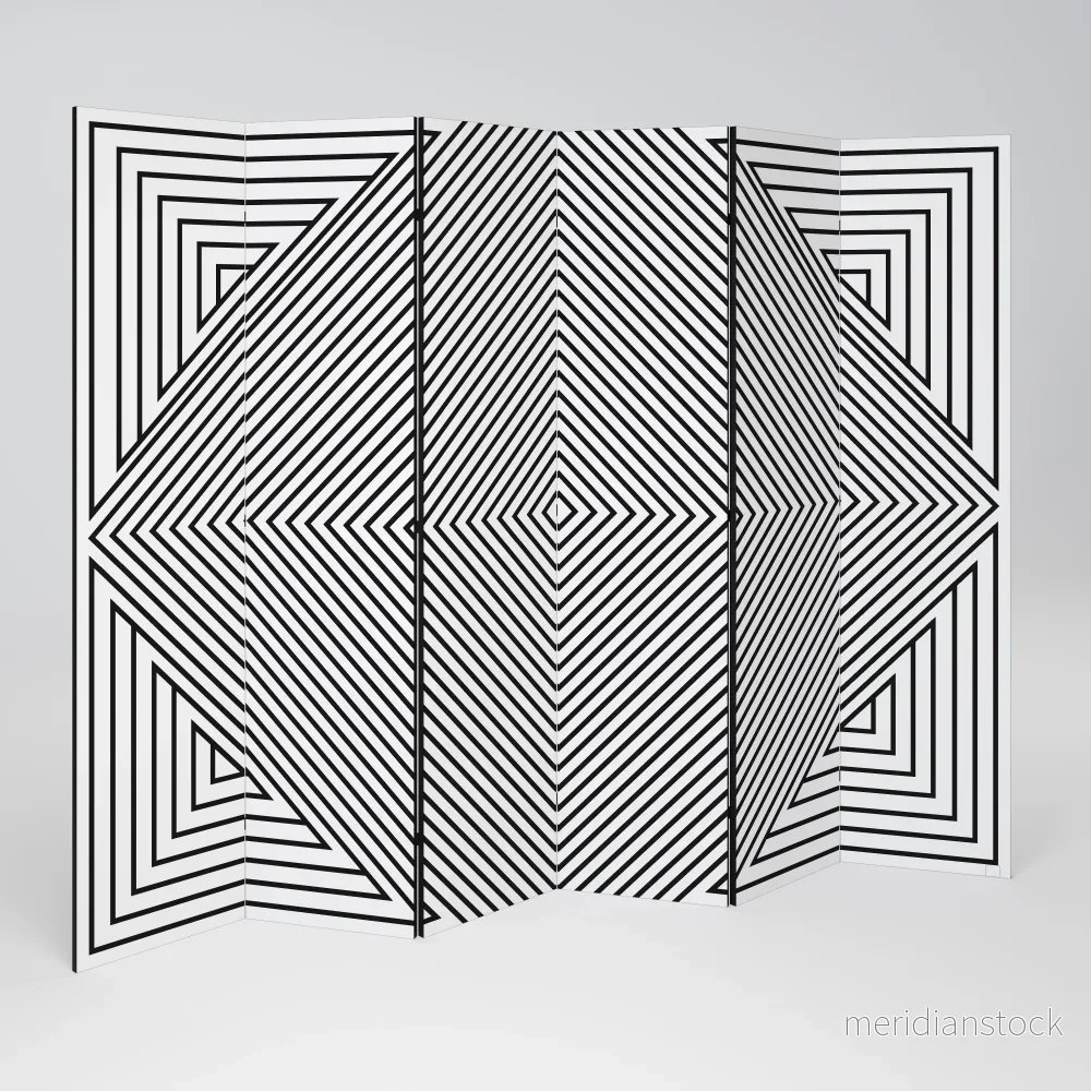 POLYGON ILLUSION Rumsavdelare 6 paneler