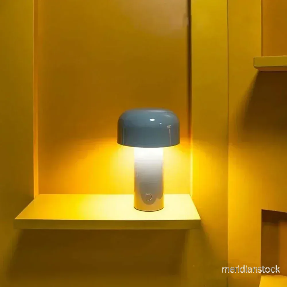 Bordslampa LED laddningsbar – svampformad med touchdimmer i flera färger - Bild 3