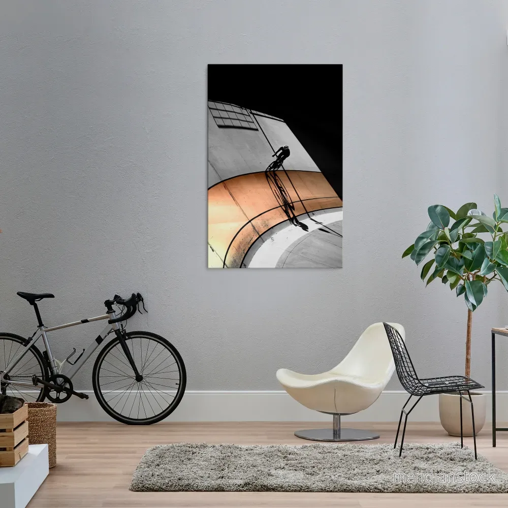ORANGE ARC AMBIENCE Vertical Canvas Print - Bild 2