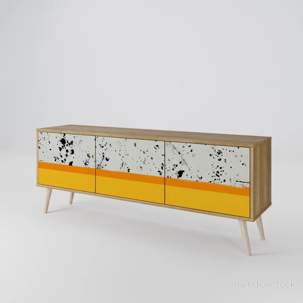 DYED BY ORANGE TV-bänk med 3 dörrar