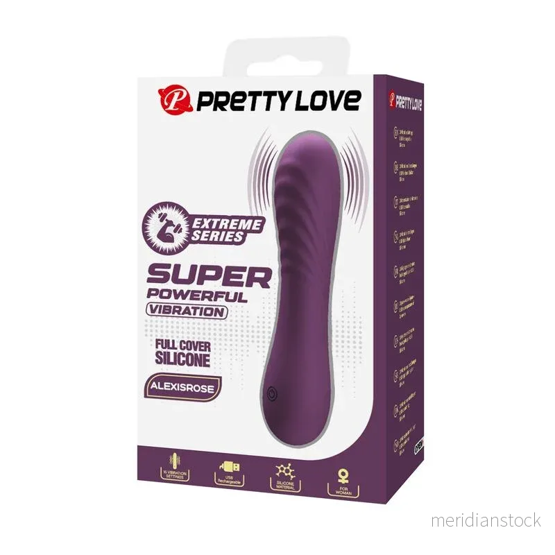 PRETTY LOVE - ALEXISROSE RECHARGEABLE VIBRATOR 10 FUNCTIONS PURPLE - Bild 3