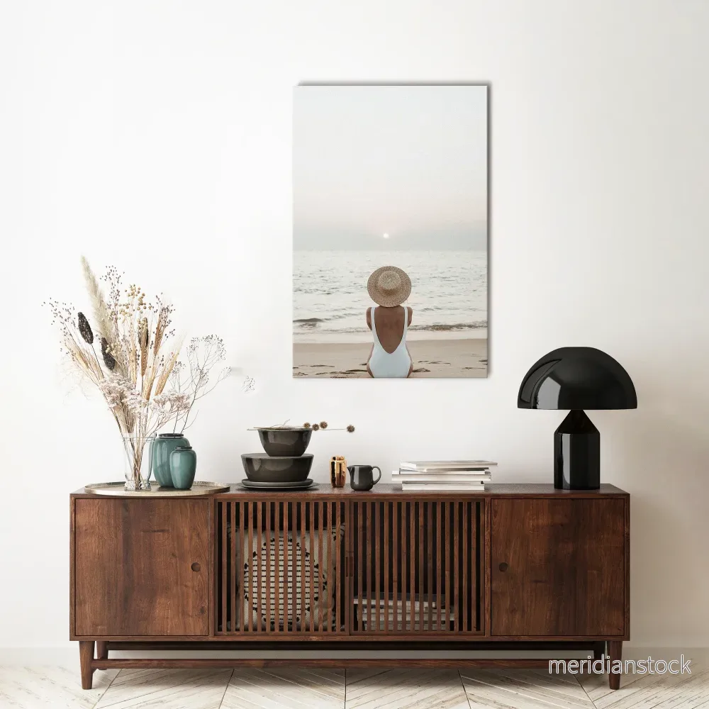 SAND AND SOLITUDE Vertical Canvas Print