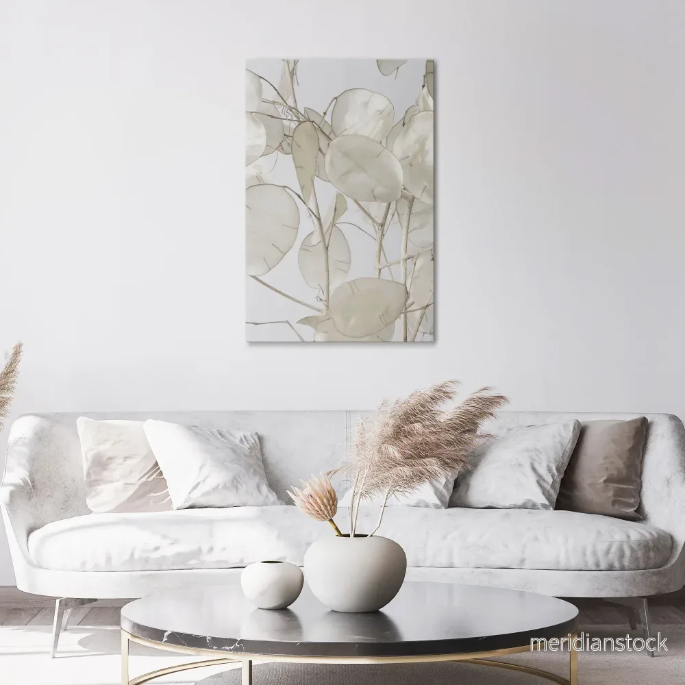 SILKY FOLIAGE WHISPERS Vertical Canvas Print