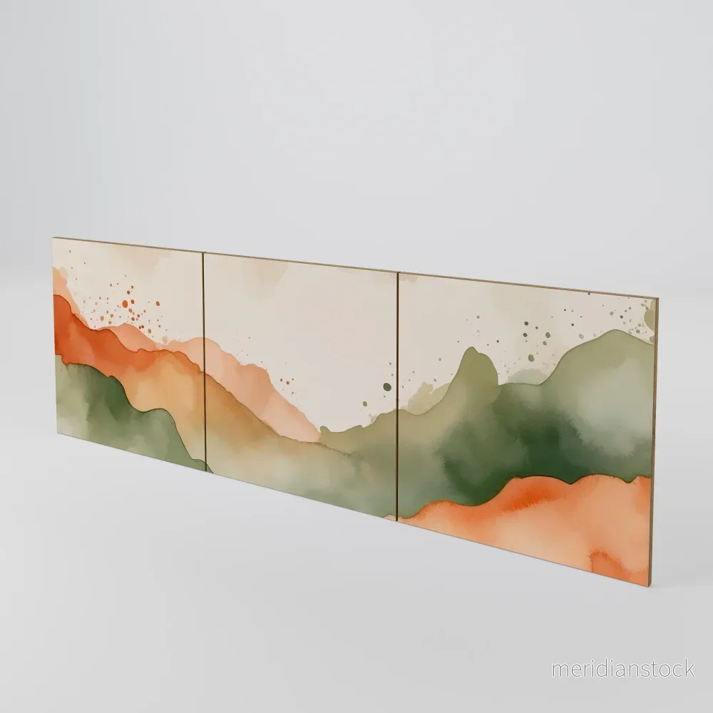 WATERCOLOUR PEAKS Luckset med 3 dörrar till sideboard WATERCOLOUR PEAKS Luckset med 3 dörrar till sideboard