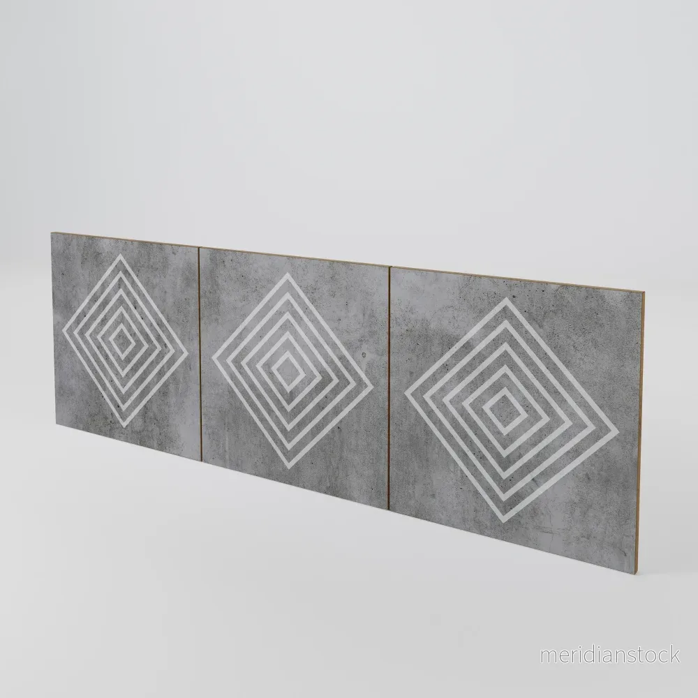 POLYGONAL ARTISTRY Luckset med 3 dörrar till sideboard POLYGONAL ARTISTRY Luckset med 3 dörrar till sideboard