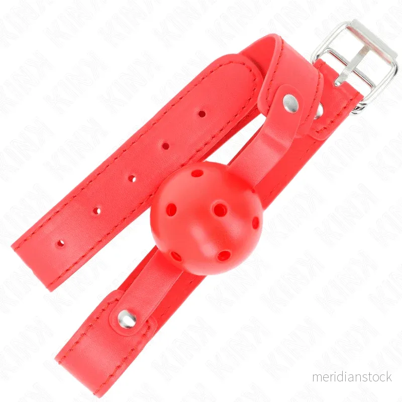 KINK - RED BREATHABLE BALL 4.5 CM GAG 65 x 2.5 CM - Bild 3