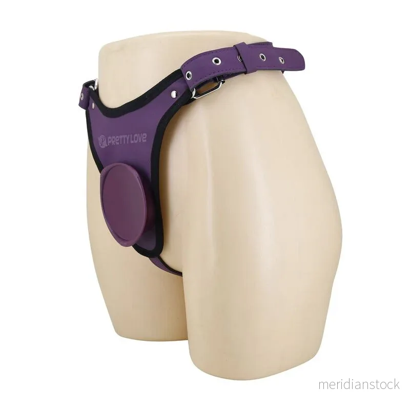 PRETTY LOVE - UNIVERSAL STRAP-ON HARNESS BRIEFS PURPLE AND BLACK - Bild 3