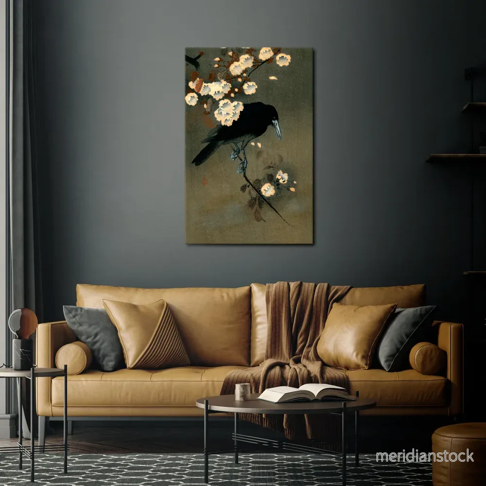 PETALS AND CROWS Vertical Canvas Print PETALS AND CROWS Vertical Canvas Print