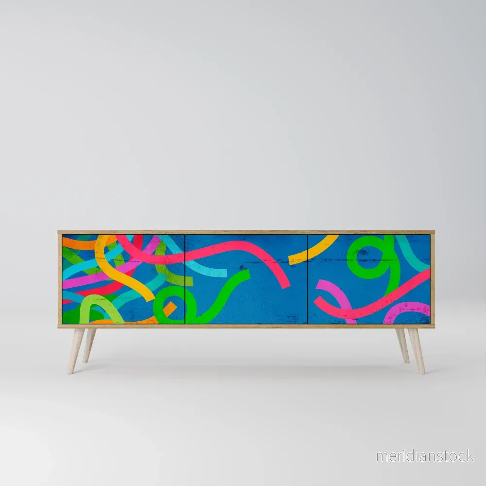 STREAMER TANGLE TV-bänk med 3 dörrar - Bild 2