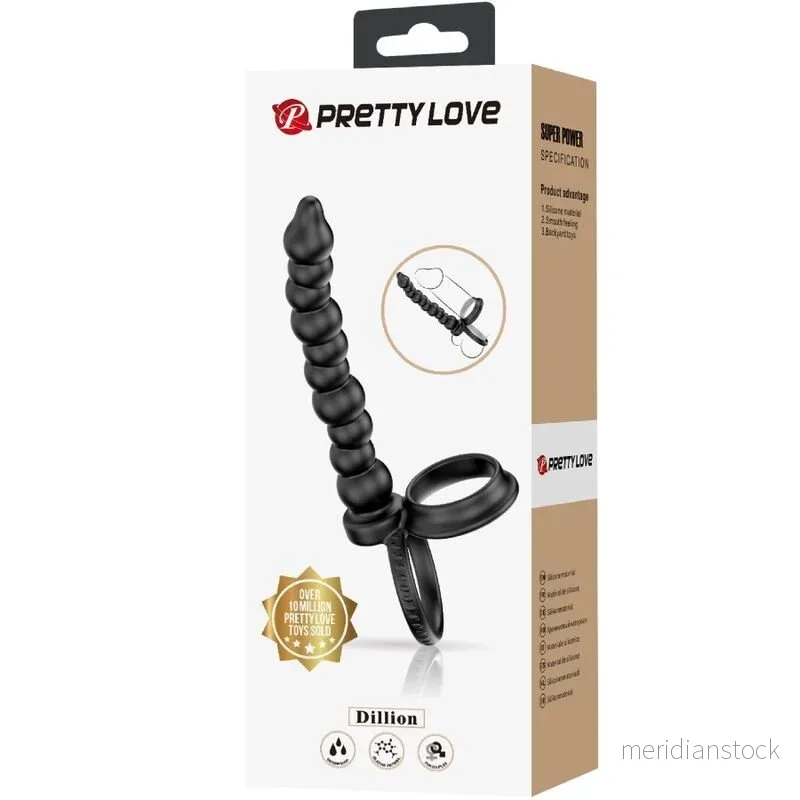 PRETTY LOVE - DILLION DOUBLE PENETRATION COCK RING BLACK - Bild 3