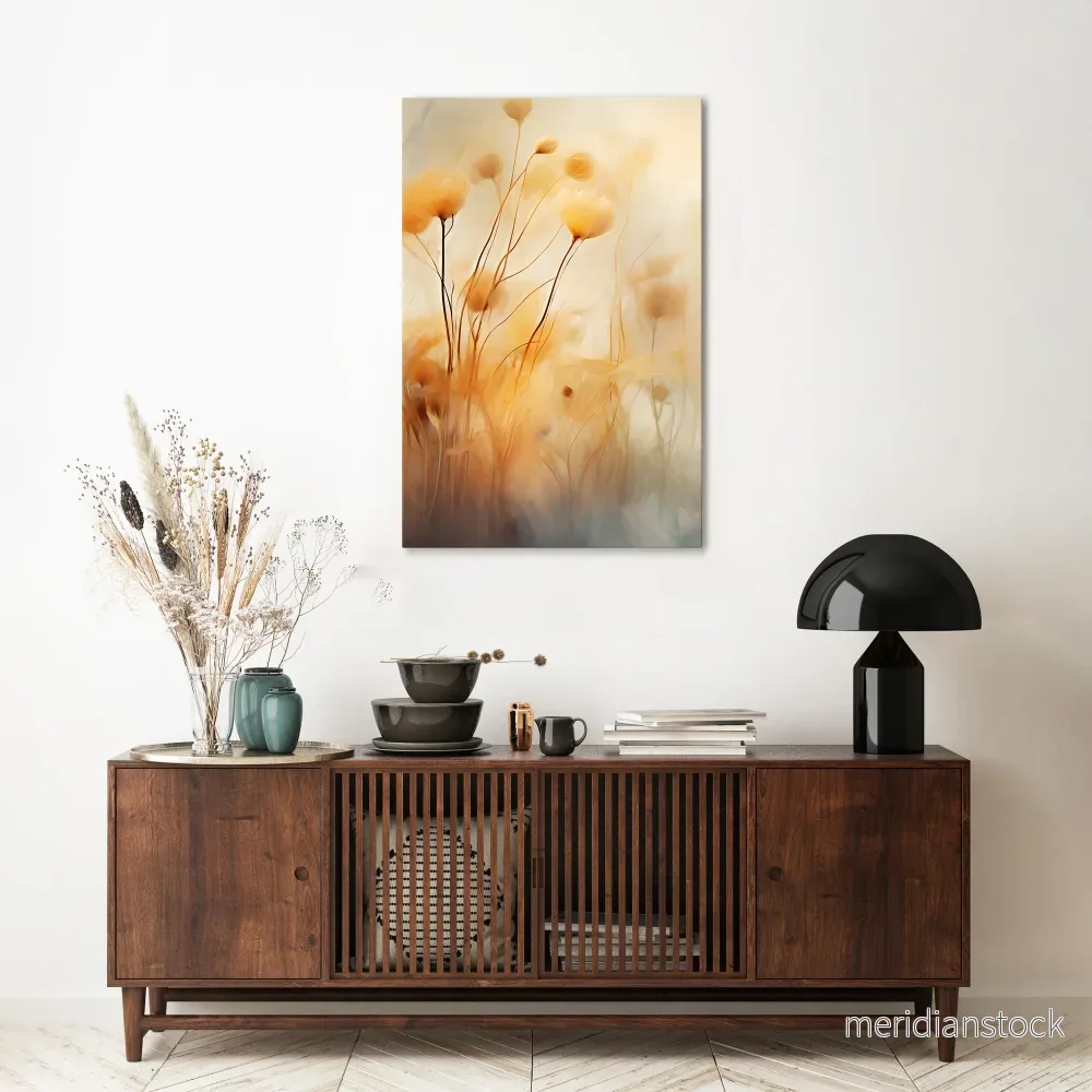 GOLDEN HUE EMBRACE Vertical Canvas Print - Bild 2