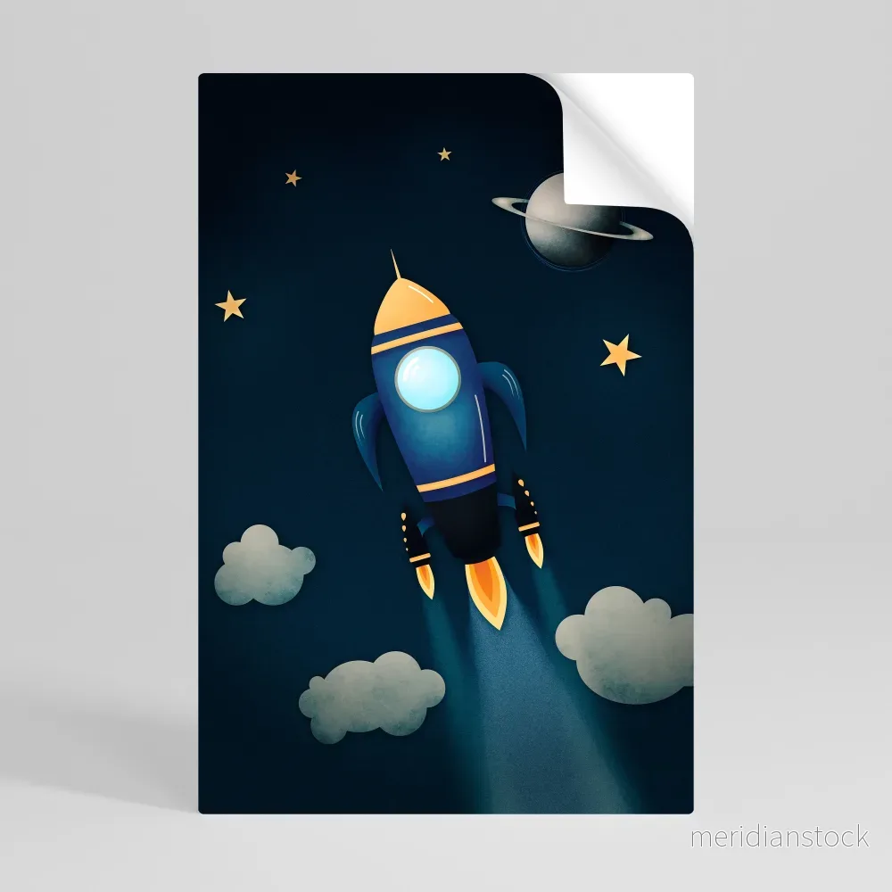 STELLAR SWING Självhäftande Vertikal Poster - Bild 3