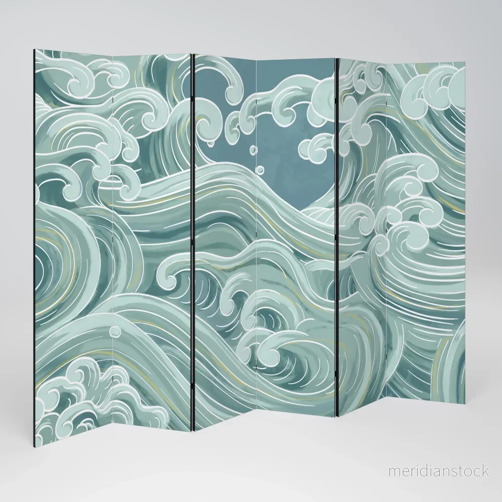 ASIAN SWAY Rumsavdelare 6 paneler