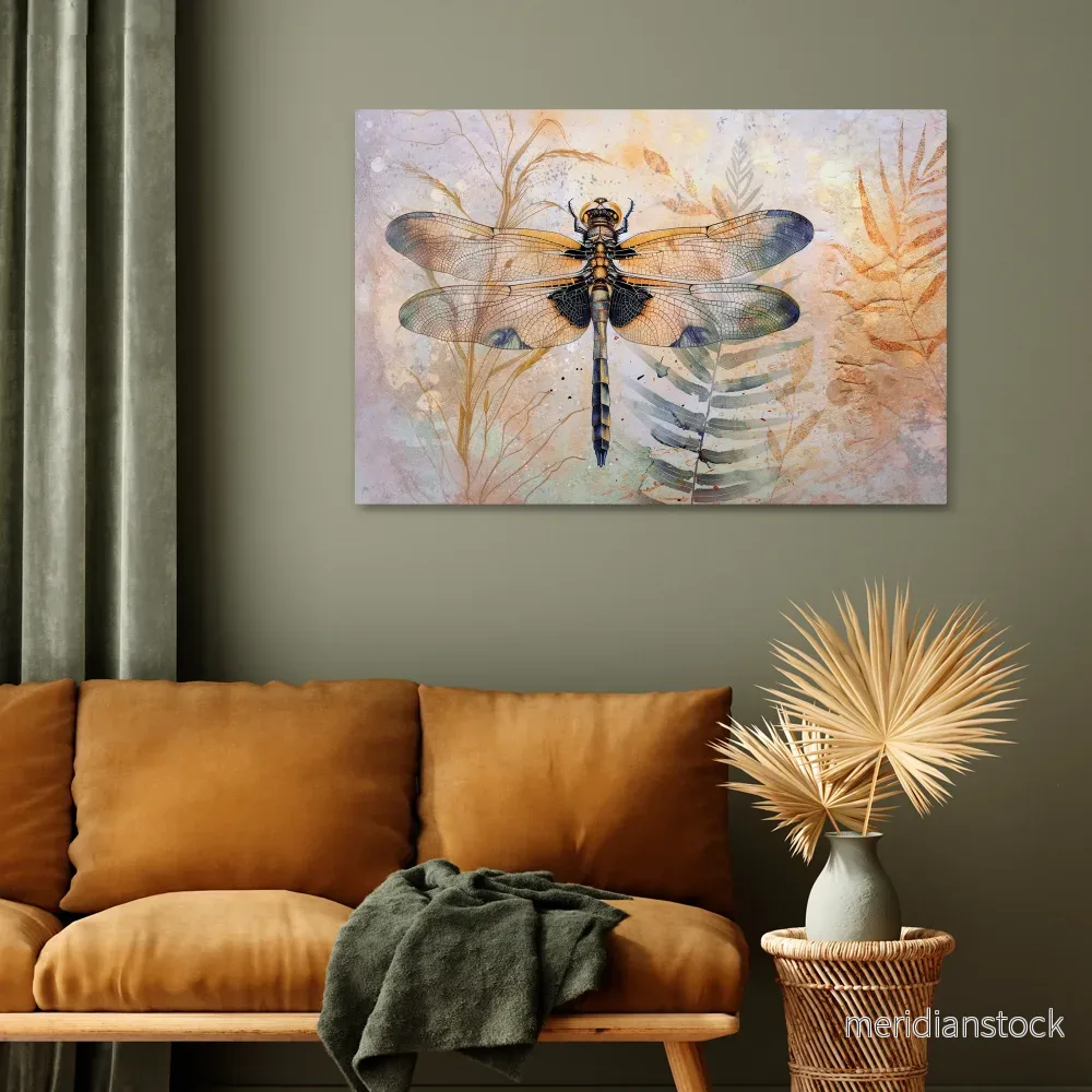 HER HIGHNESS DRAGONFLY Horizontal Canvas Print