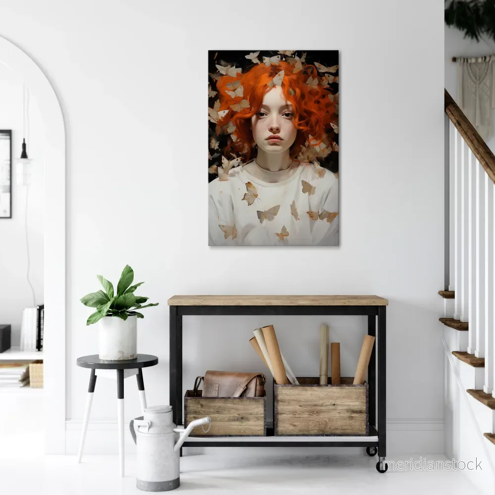 BUTTERFLY DREAMS Vertical Canvas Print - Bild 2