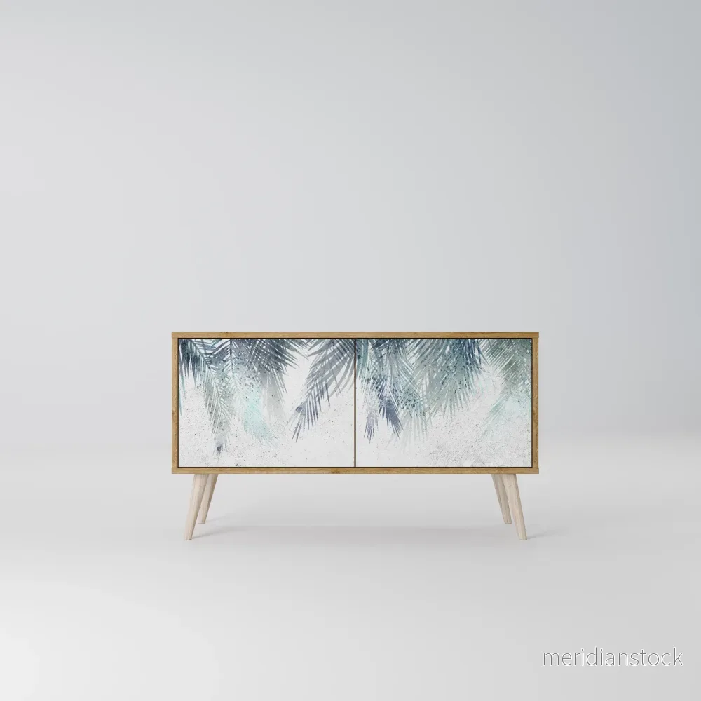 PALM VEIL Kompakt TV-bänk med 2 dörrar - Bild 2