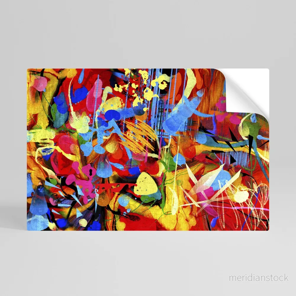 ABSTRACT RHAPSODY Självhäftande Horisontell Poster ABSTRACT RHAPSODY Självhäftande Horisontell Poster