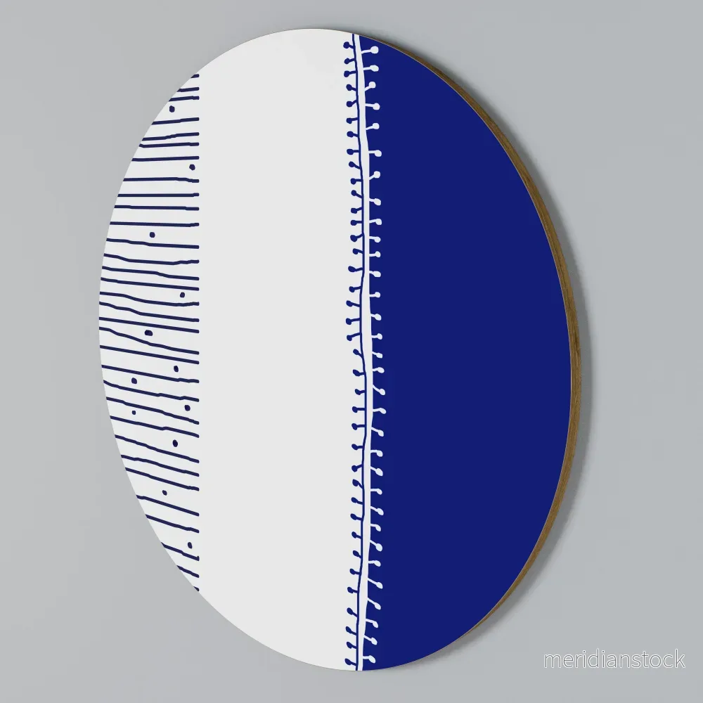 BLUE HARMONY DESIGN Rund väggdekor BLUE HARMONY DESIGN Rund väggdekor