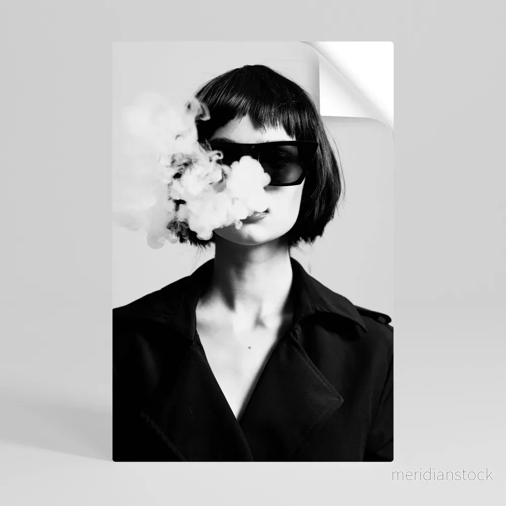 SMOKY BELLE Självhäftande Vertikal Poster - Bild 2