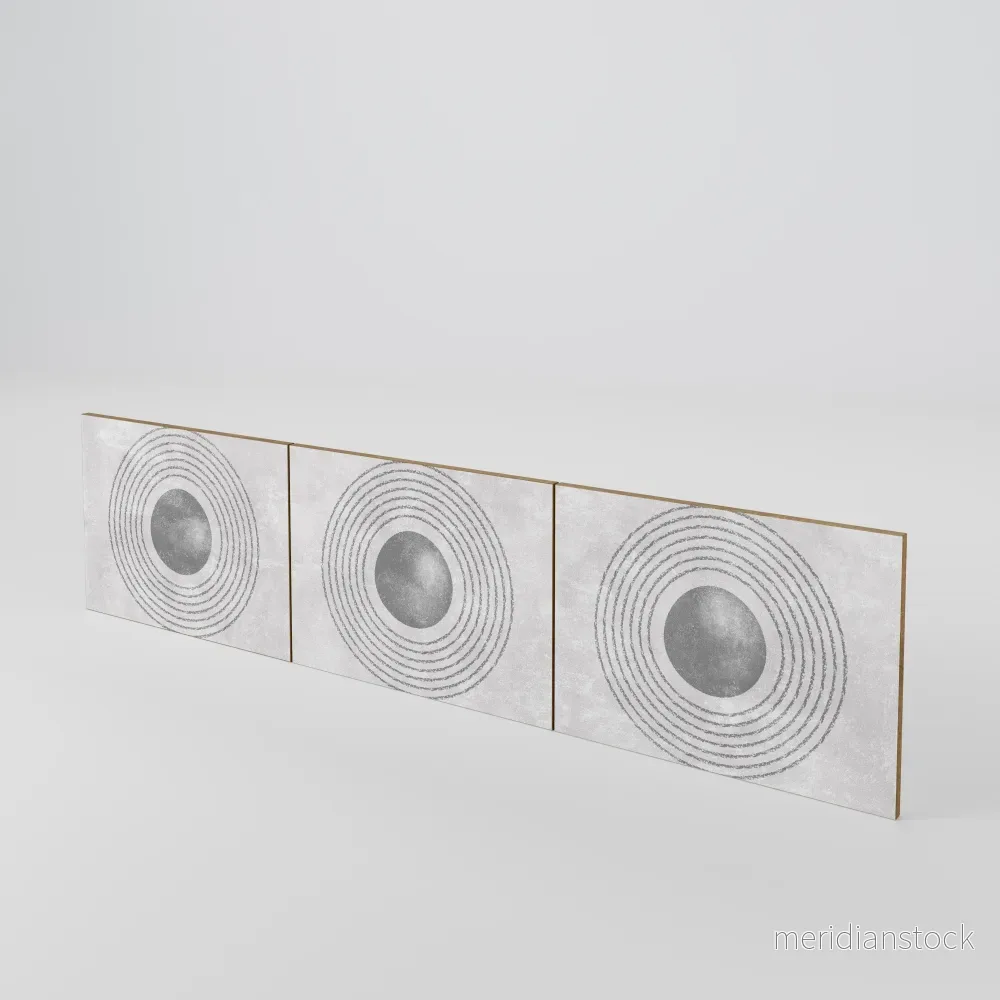 SOLID CIRCLES Luckset med 3 dörrar till TV-bänk SOLID CIRCLES Luckset med 3 dörrar till TV-bänk