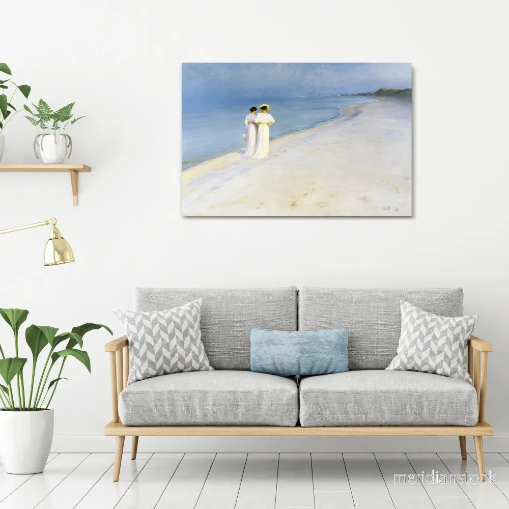 SUMMER EVENING ON SKAGEN'S BEACH Horizontal Canvas Print - Bild 2