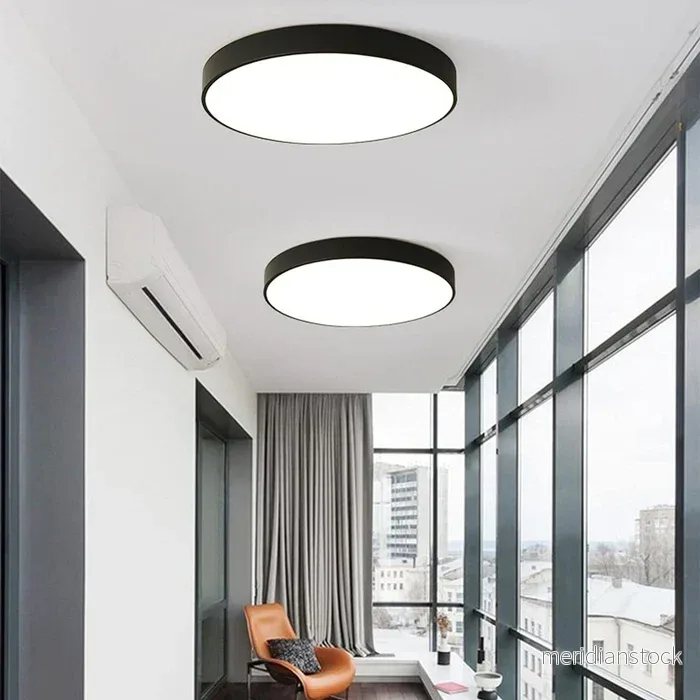 Taklampa LED i guld – ultratunn rund plafond i modern design - Bild 2