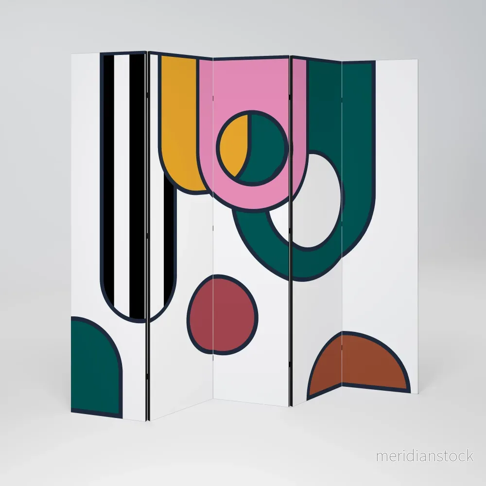 COOL STORY Dekorativ rumsavdelare – 5 paneler