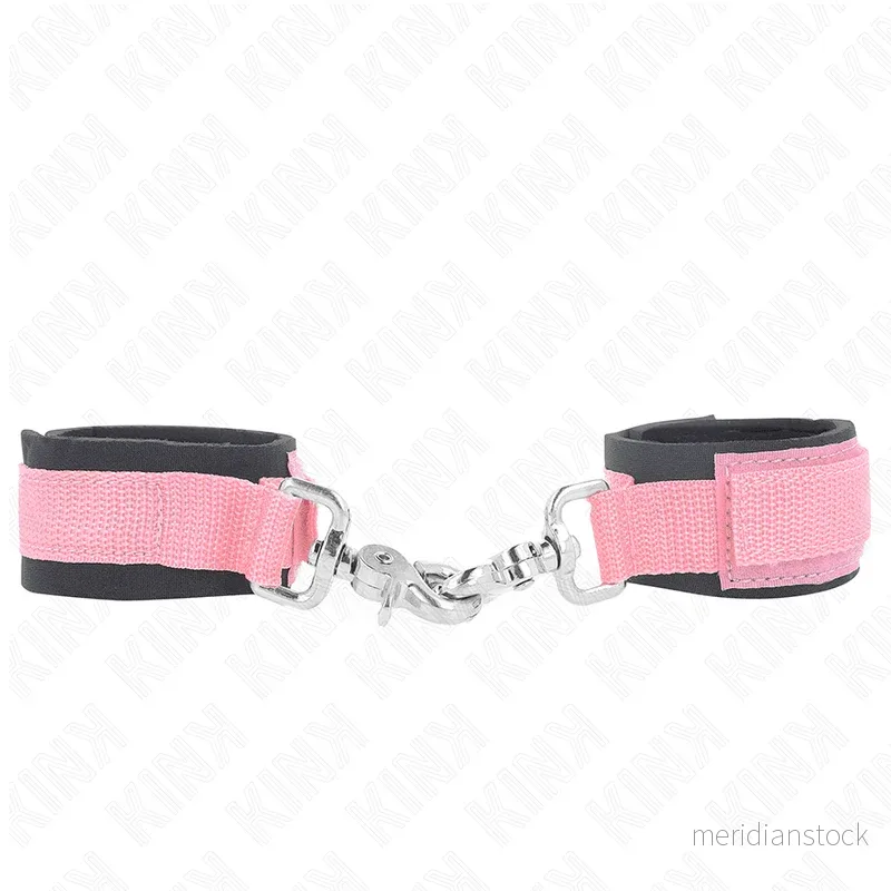 KINK - ADJUSTABLE NEOPRENE WRIST RESTRAINTS PINK ADJUSTABLE 22-34 CM